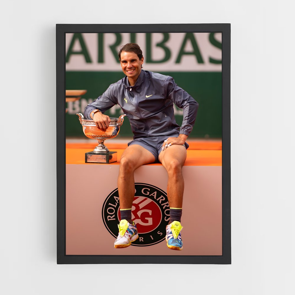 Poster Rafael Nadal Coupe – affiche Tennis (vue 2)