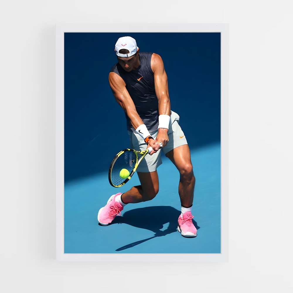 Poster Rafael Nadal Bleu – affiche Tennis (vue 3)