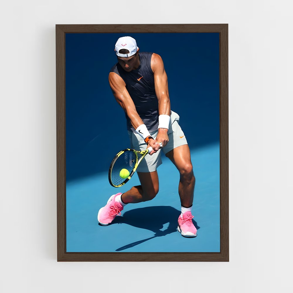 Poster Rafael Nadal Bleu – affiche Tennis (vue 5)