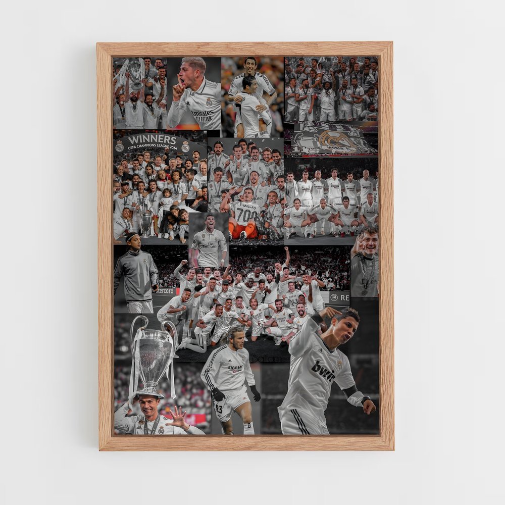 Poster Real Madrid Collage – affiche Football (vue 4)