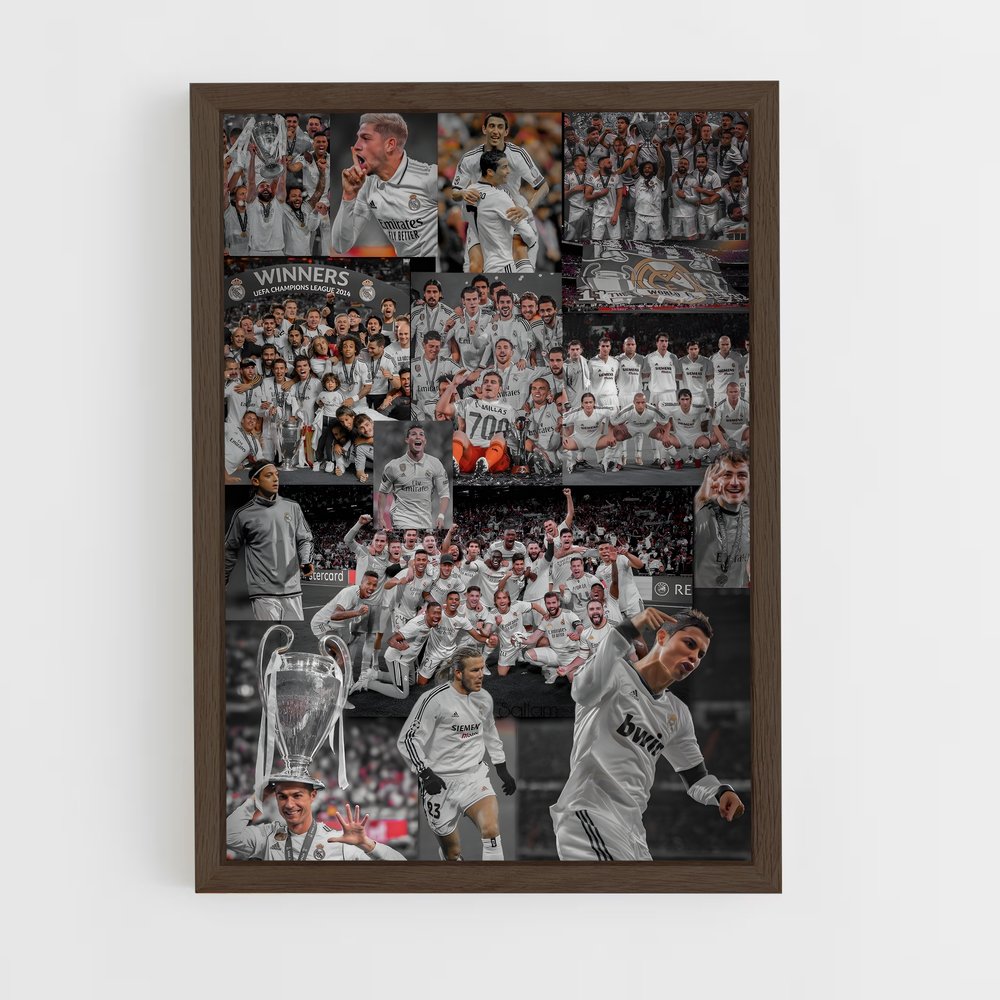 Poster Real Madrid Collage – affiche Football (vue 5)