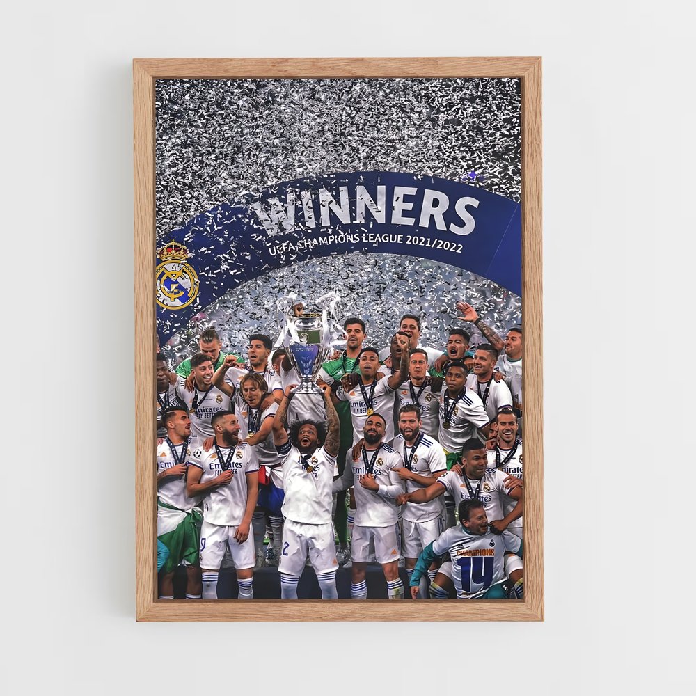 Poster Madrid Victoire – affiche Football (vue 4)