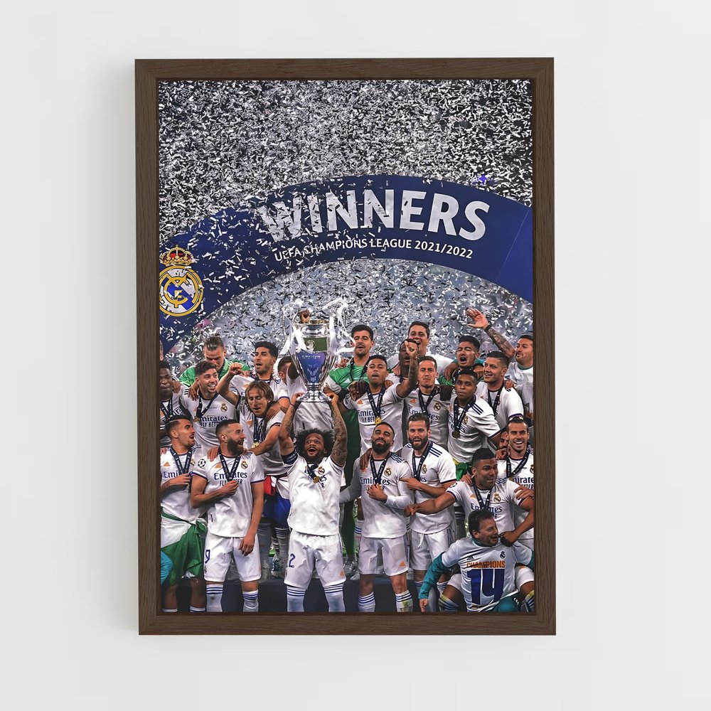 Poster Madrid Victoire – affiche Football (vue 5)
