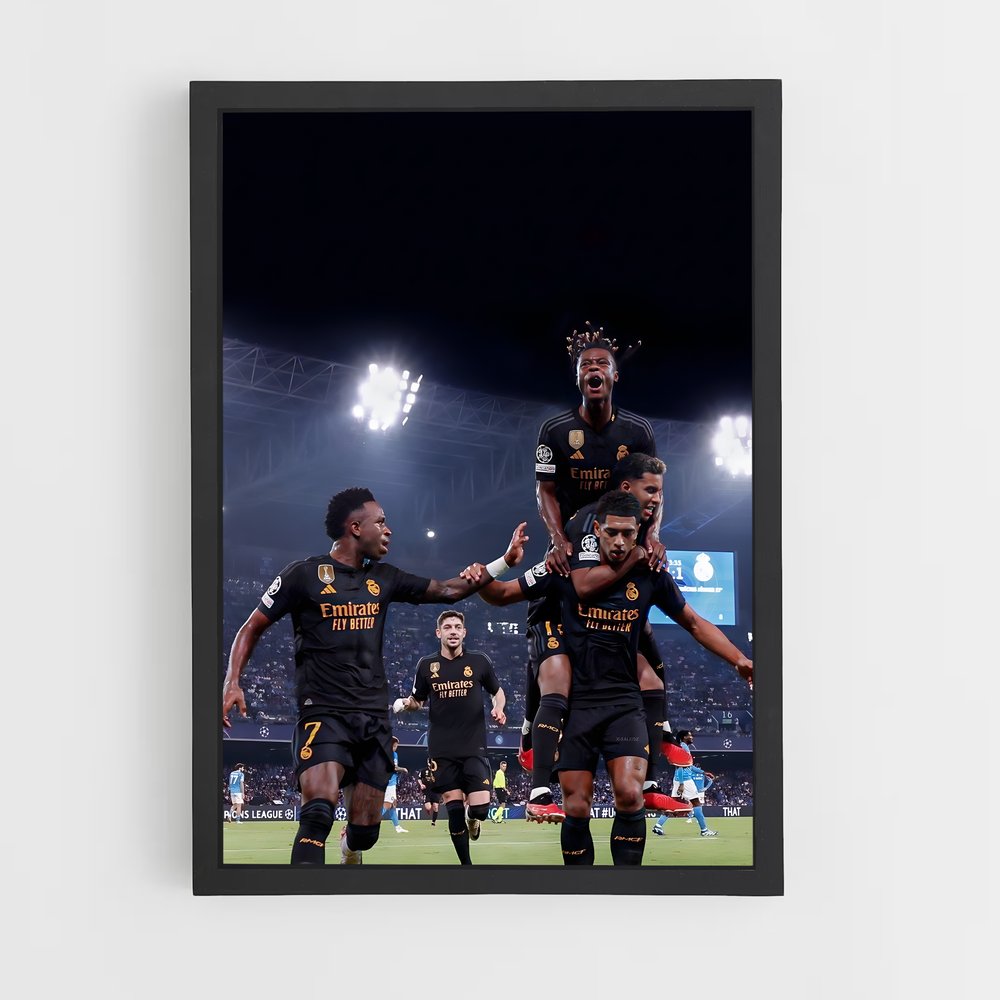 Poster Madrid But – affiche Football (vue 2)