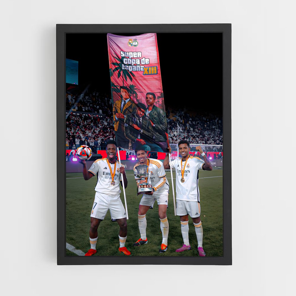 Poster Coupe d'espagne – affiche Football (vue 2)