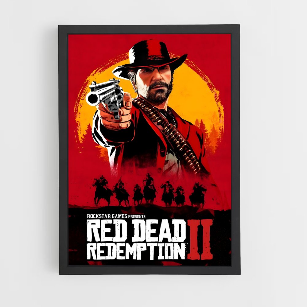 Poster Far West Redemption – affiche Red Dead Redemption (vue 2)
