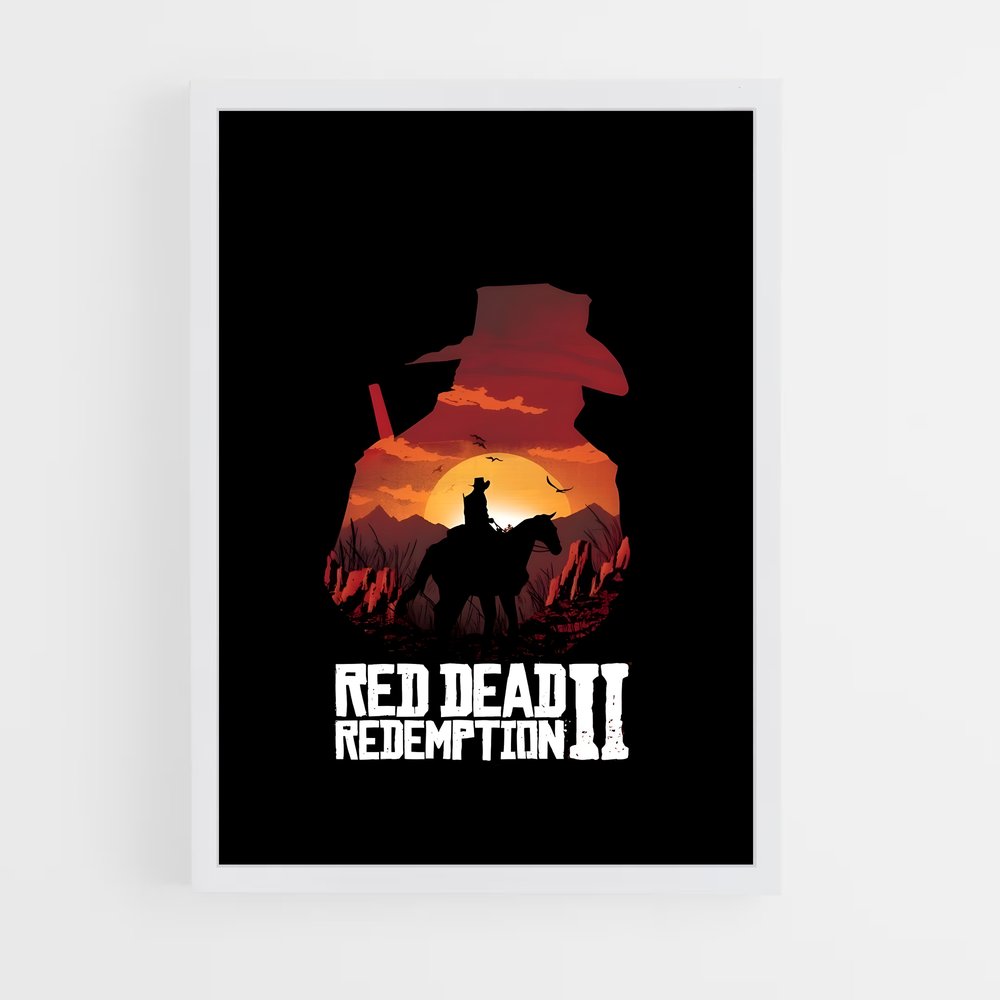 Poster Western Crépuscule – affiche Red Dead Redemption (vue 3)
