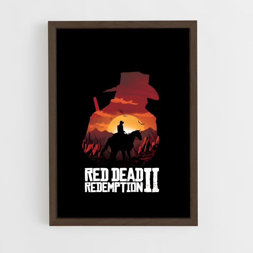 Poster Western Crépuscule – affiche Red Dead Redemption (vue 5)