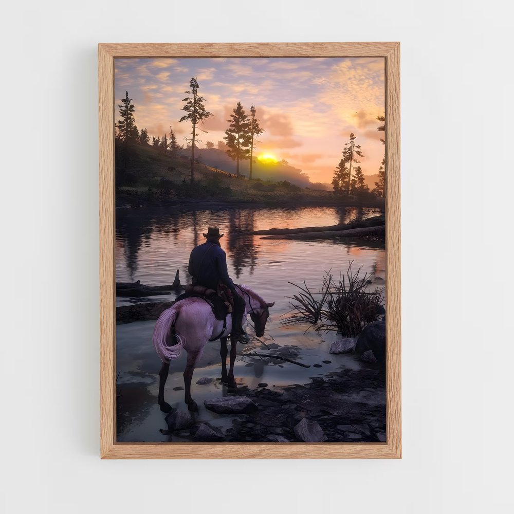 Poster Aube Équestre – affiche Red Dead Redemption (vue 4)