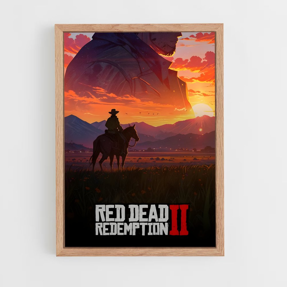 Poster Crépuscule Équestre – affiche Red Dead Redemption (vue 4)