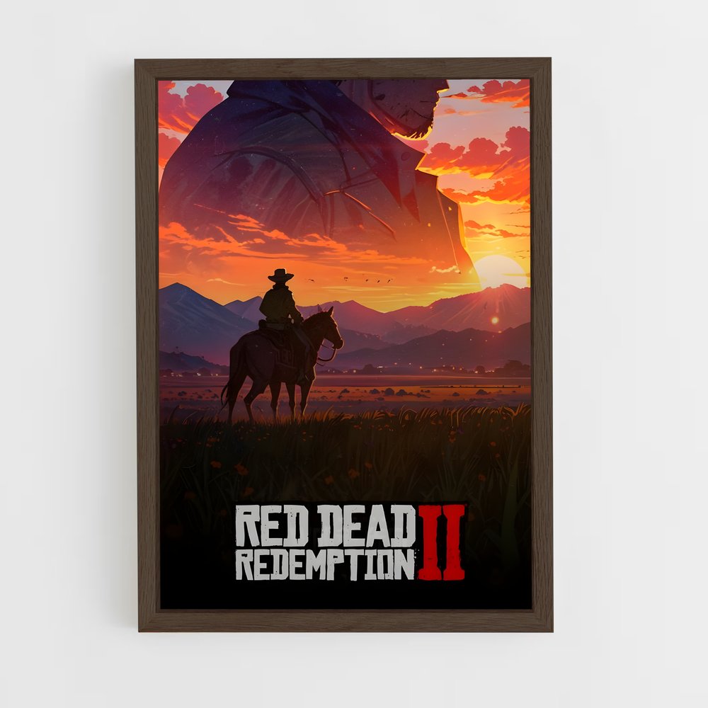 Poster Crépuscule Équestre – affiche Red Dead Redemption (vue 5)