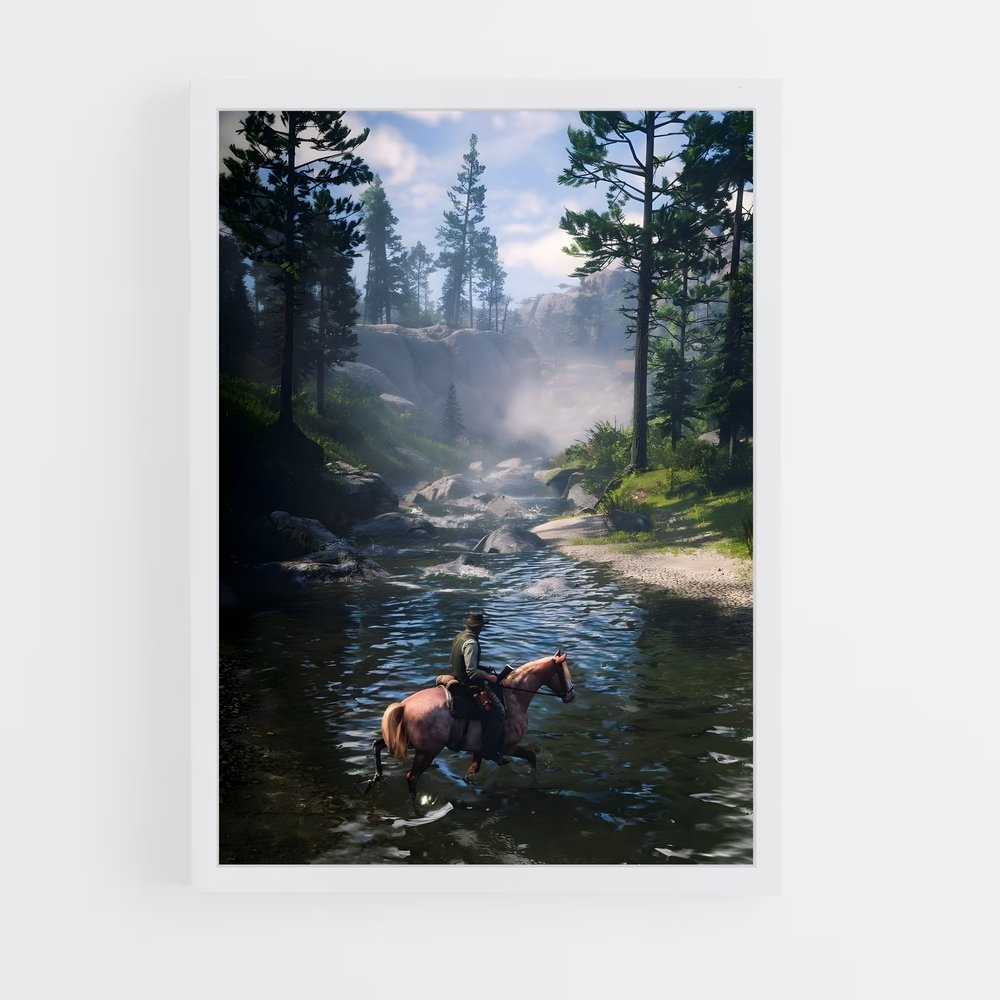 Poster Aventurier Équestre – affiche Red Dead Redemption (vue 3)