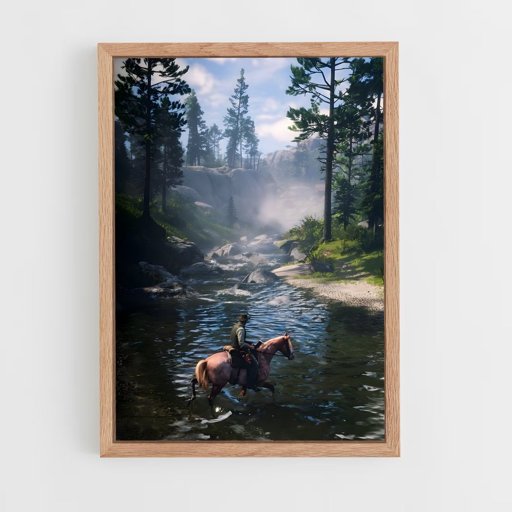 Poster Aventurier Équestre – affiche Red Dead Redemption (vue 4)