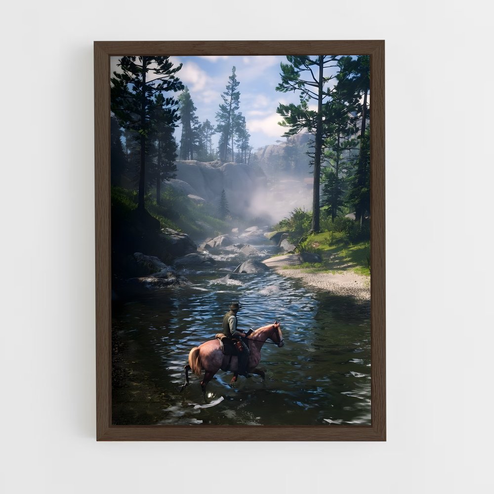 Poster Aventurier Équestre – affiche Red Dead Redemption (vue 5)
