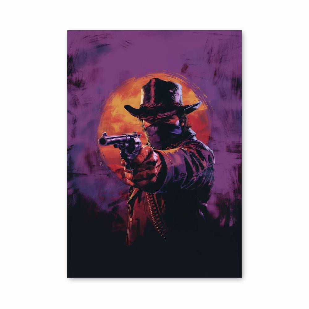 Poster Le Hors-la-Loi Crépusculaire – affiche Red Dead Redemption