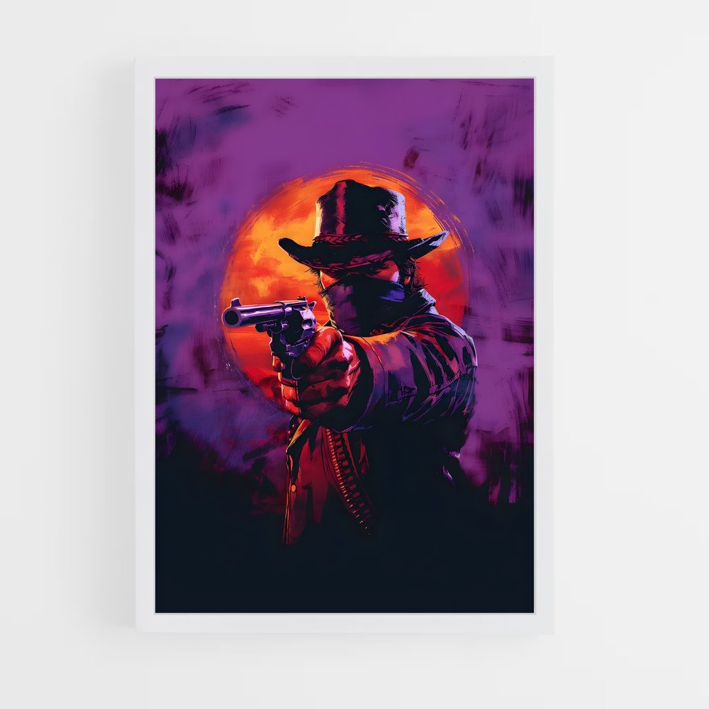 Poster Le Hors-la-Loi Crépusculaire – affiche Red Dead Redemption (vue 3)