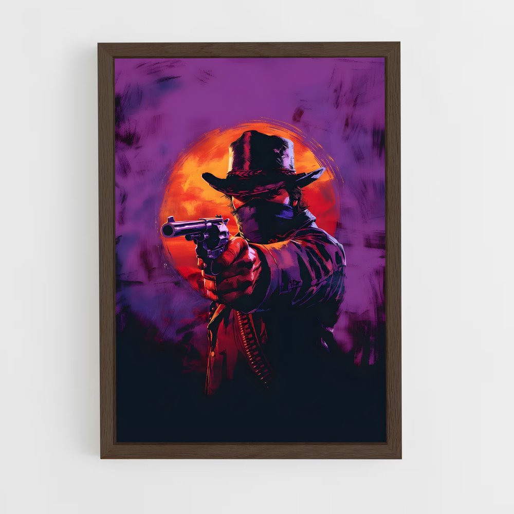 Poster Le Hors-la-Loi Crépusculaire – affiche Red Dead Redemption (vue 5)