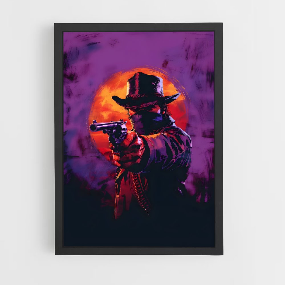 Poster Le Hors-la-Loi Crépusculaire – affiche Red Dead Redemption (vue 2)