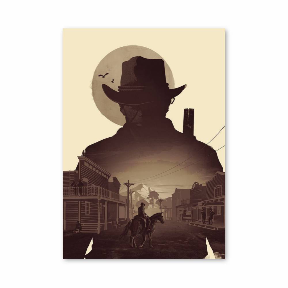 Poster Far West Épopée – affiche Red Dead Redemption