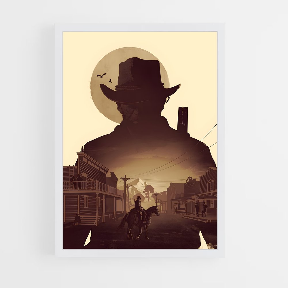 Poster Far West Épopée – affiche Red Dead Redemption (vue 3)