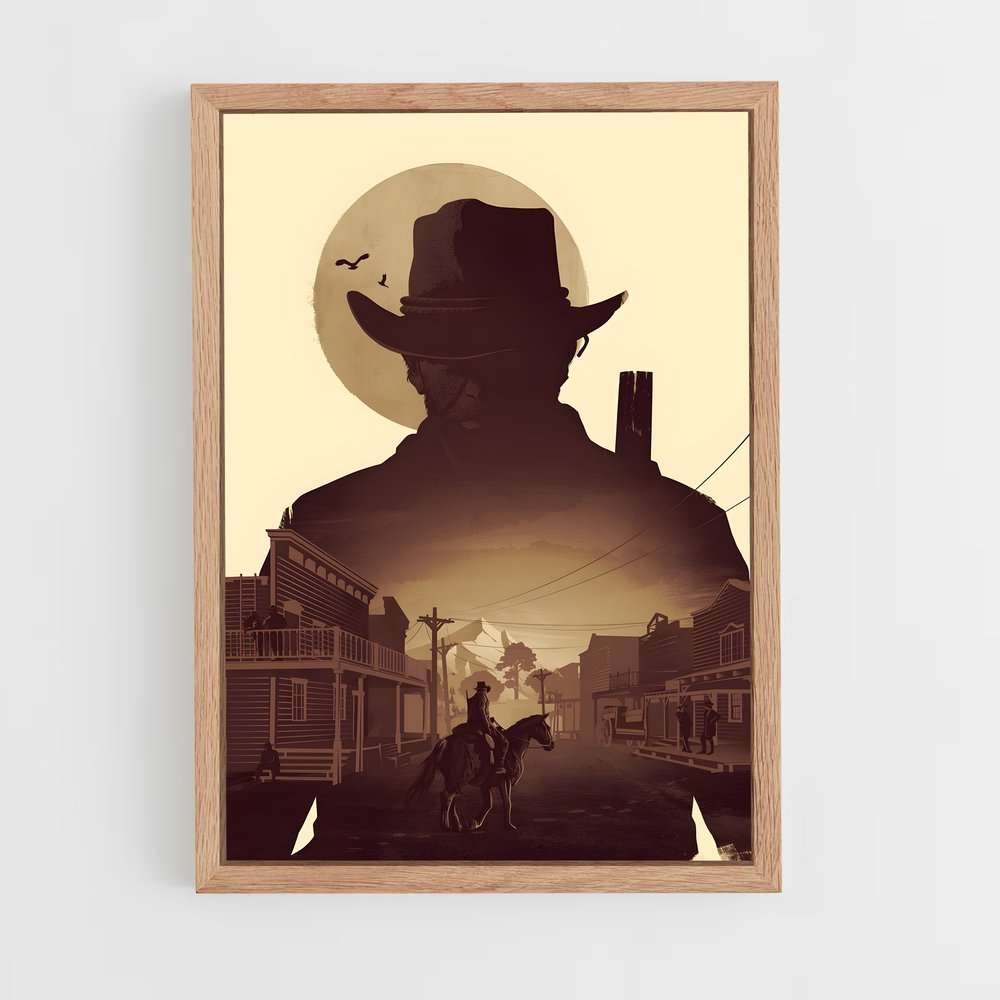 Poster Far West Épopée – affiche Red Dead Redemption (vue 4)