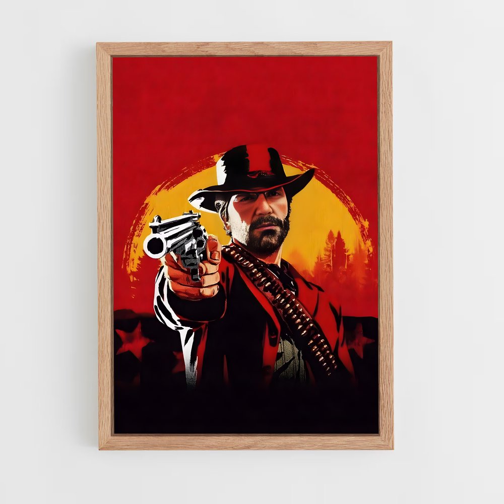 Poster Cowboy Écarlate – affiche Red Dead Redemption (vue 4)