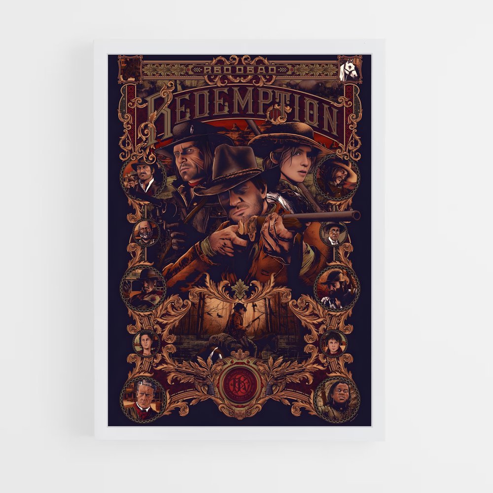 Poster Western Redemption – affiche Red Dead Redemption (vue 3)