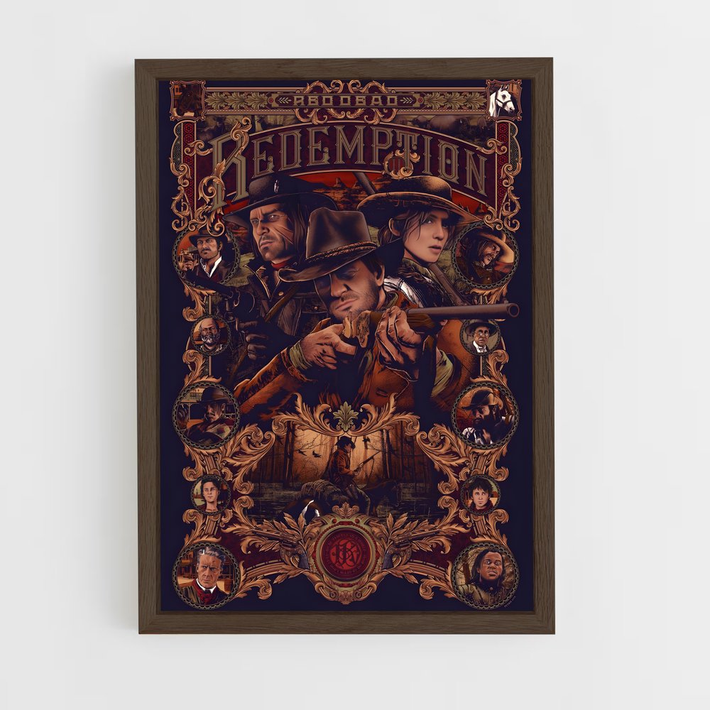 Poster Western Redemption – affiche Red Dead Redemption (vue 5)