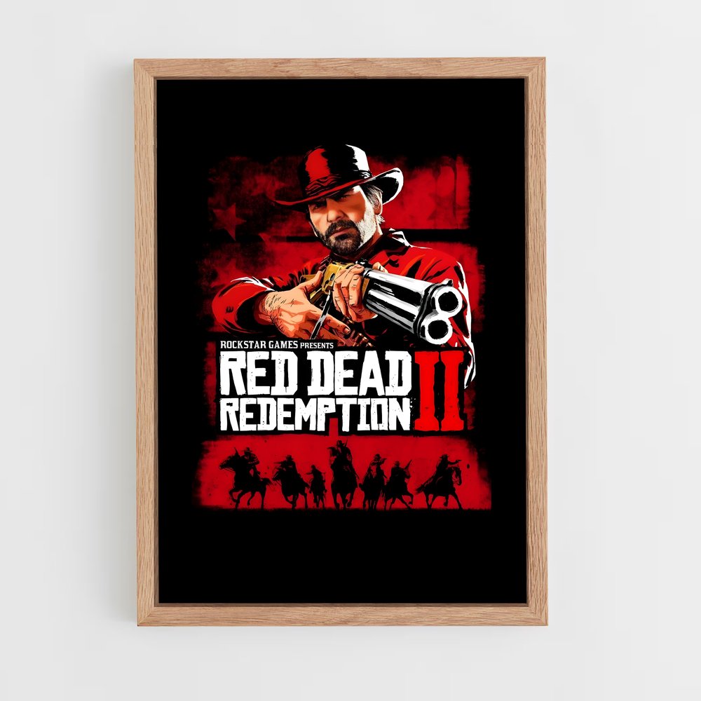 Poster Bagarre du Far West – affiche Red Dead Redemption (vue 4)