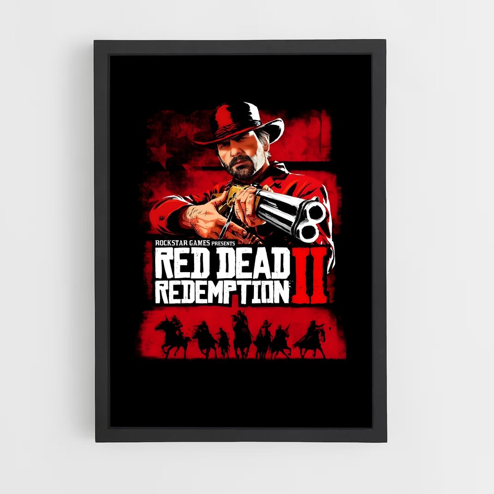 Poster Bagarre du Far West – affiche Red Dead Redemption (vue 2)