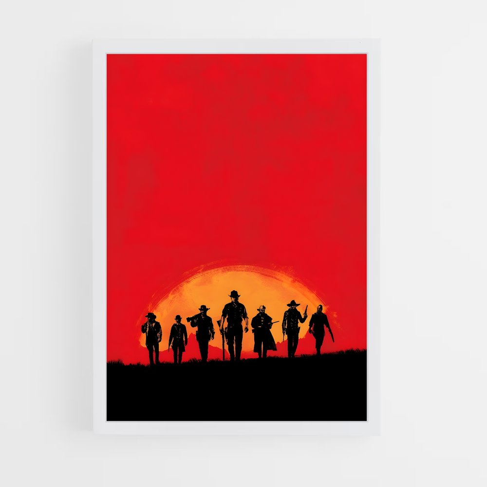 Poster Crépuscule Western – affiche Red Dead Redemption (vue 3)