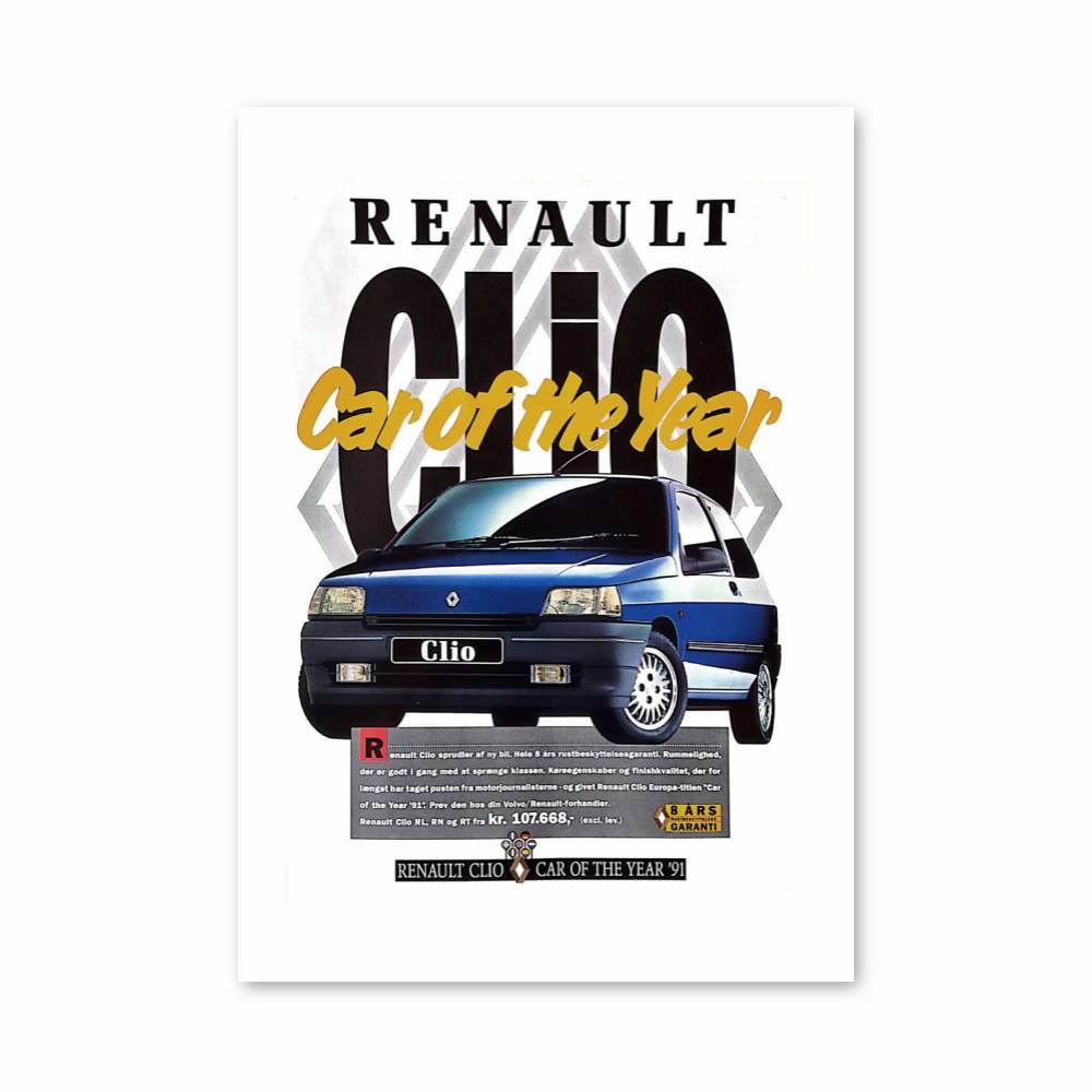 Poster Renault Clio Car of the Year
