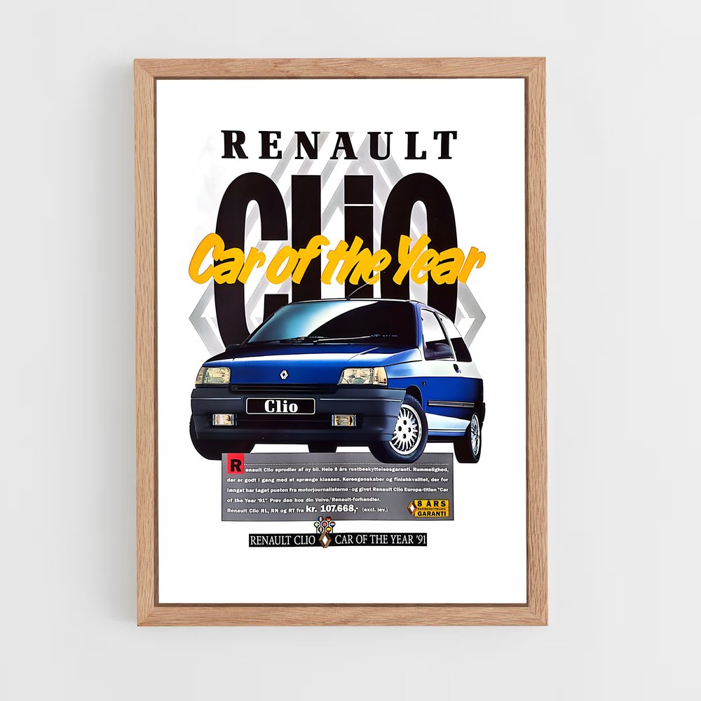 Poster Renault Clio Car of the Year (vue 4)