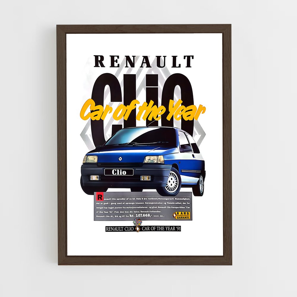 Poster Renault Clio Car of the Year (vue 5)