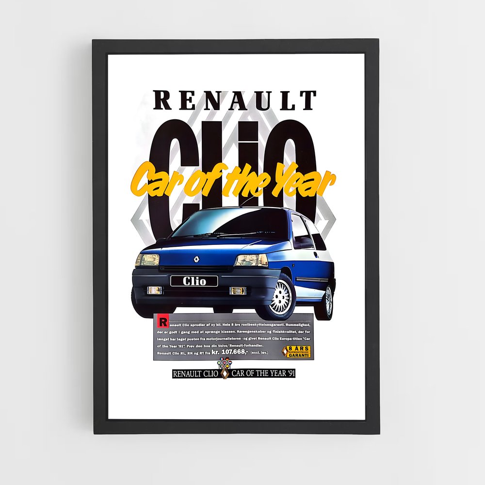 Poster Renault Clio Car of the Year (vue 2)