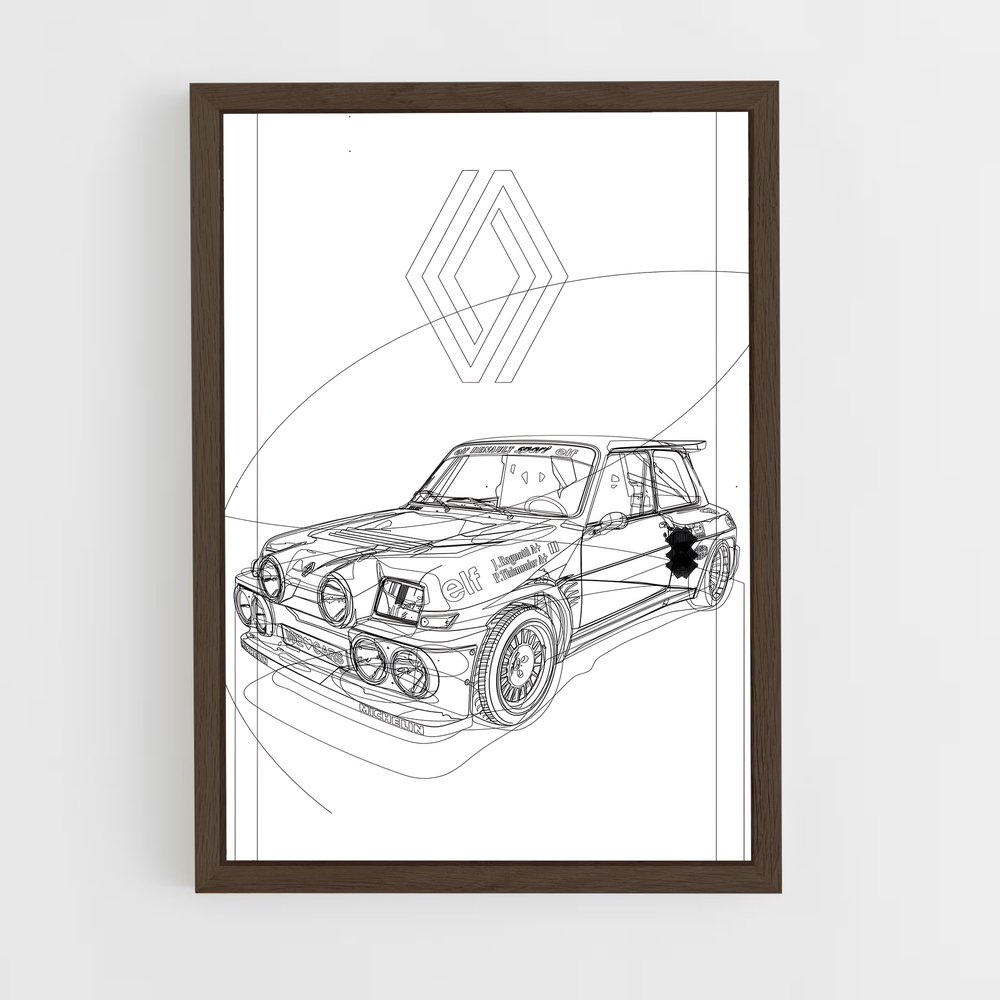 Poster Rétro Chic Renault 12 (vue 5)