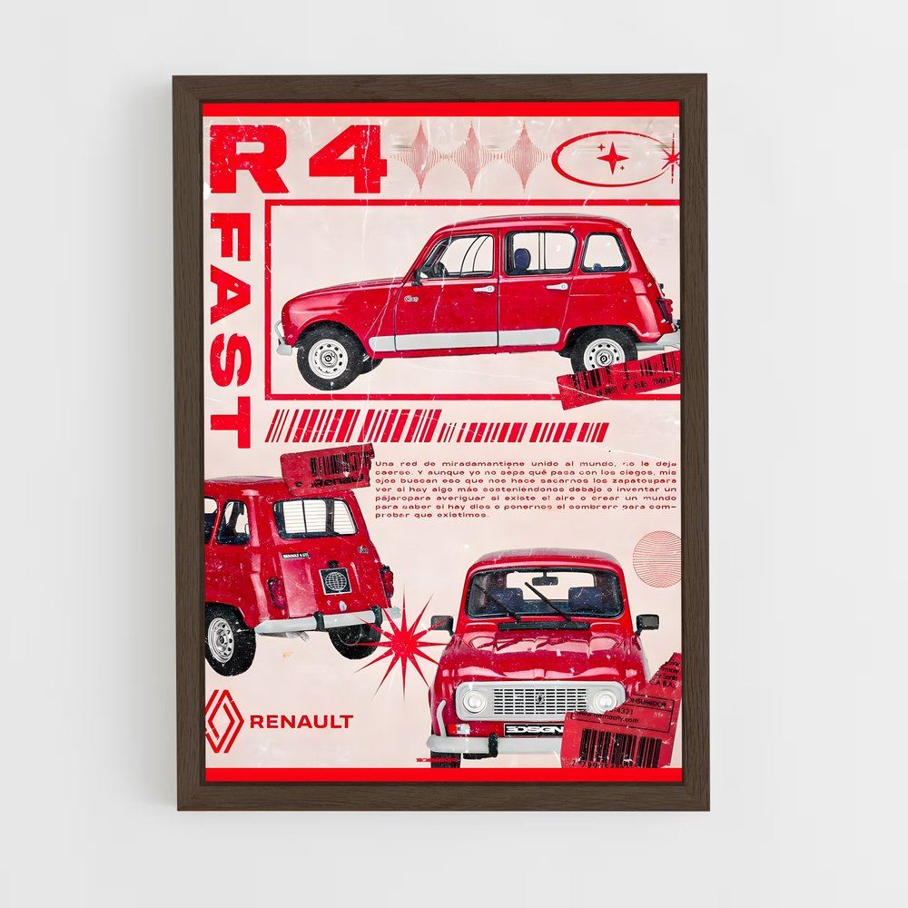 Poster R4 Classique – affiche Renault (vue 5)