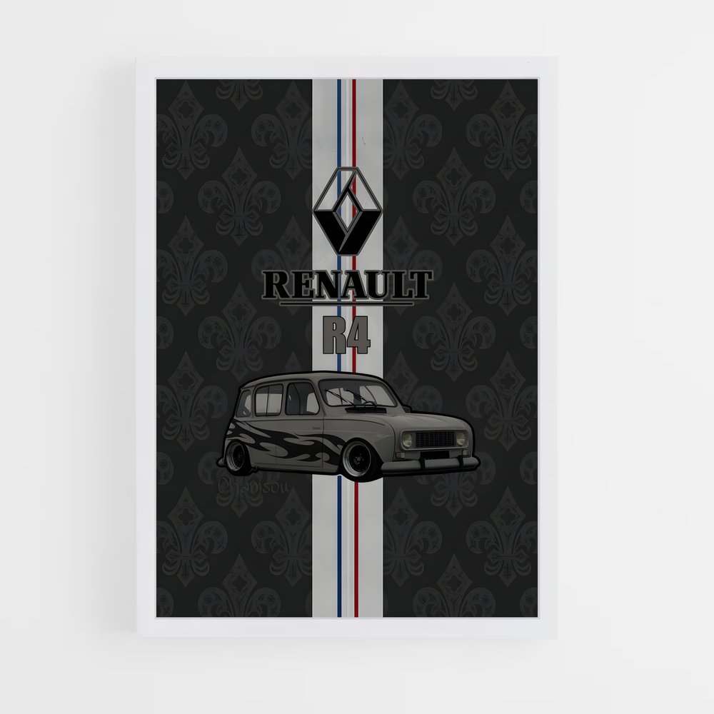 Poster Icône Rétro – affiche Renault (vue 3)