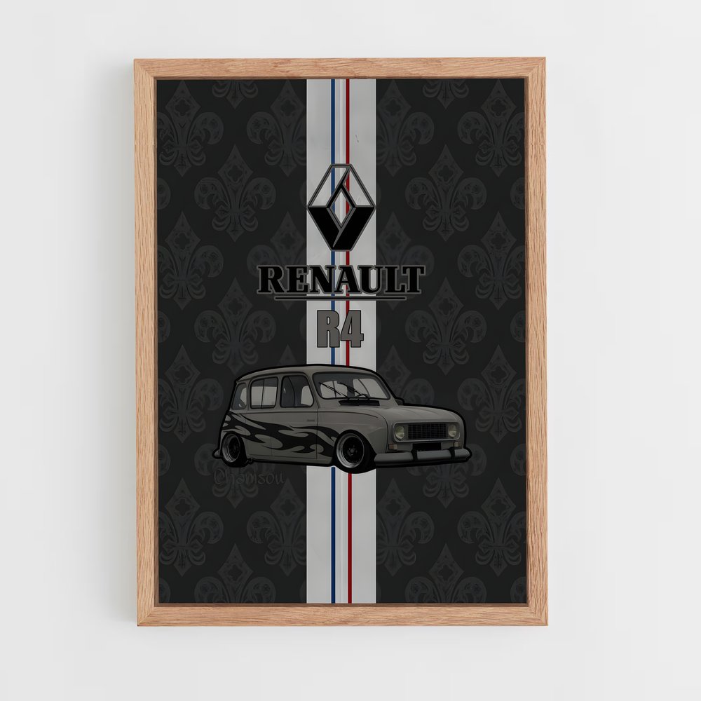 Poster Icône Rétro – affiche Renault (vue 4)