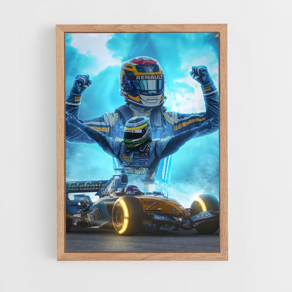 Poster Champion de Course – affiche Renault (vue 4)