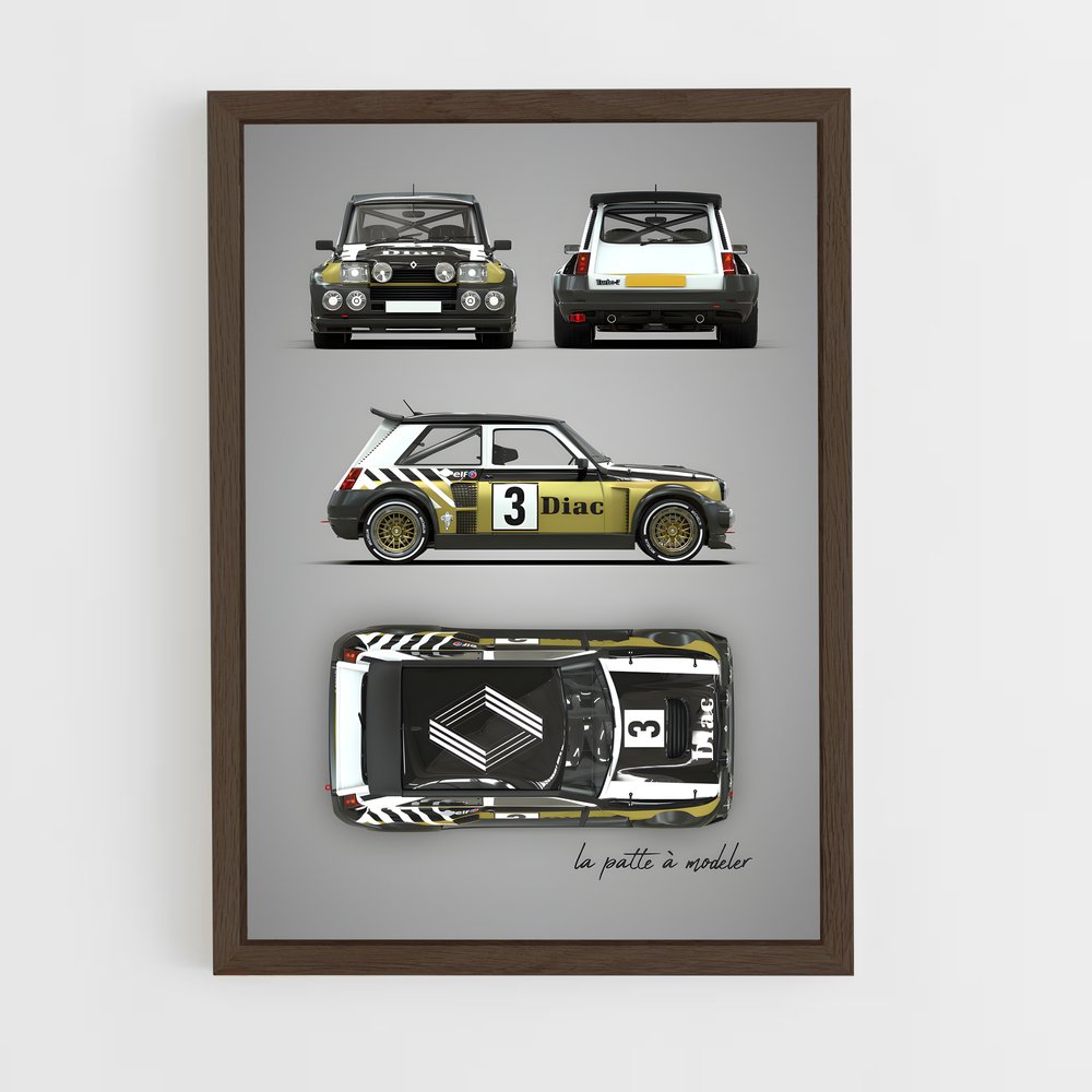 Poster Renault Rallye Vintage (vue 5)