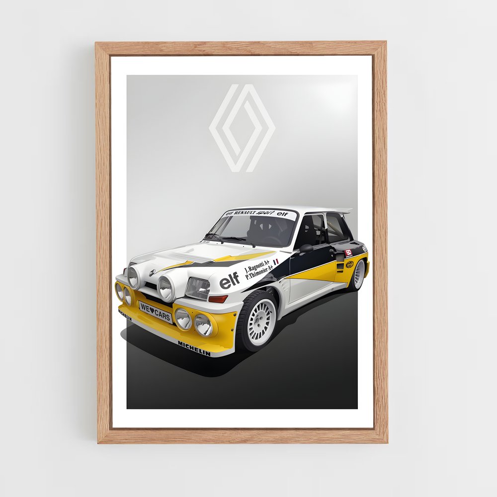 Poster Renault Turbo Vintage (vue 4)