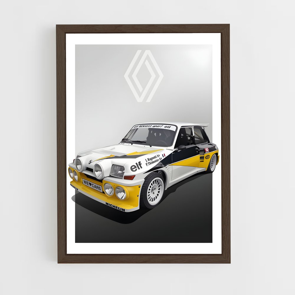 Poster Renault Turbo Vintage (vue 5)