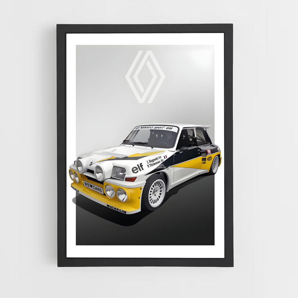 Poster Renault Turbo Vintage (vue 2)