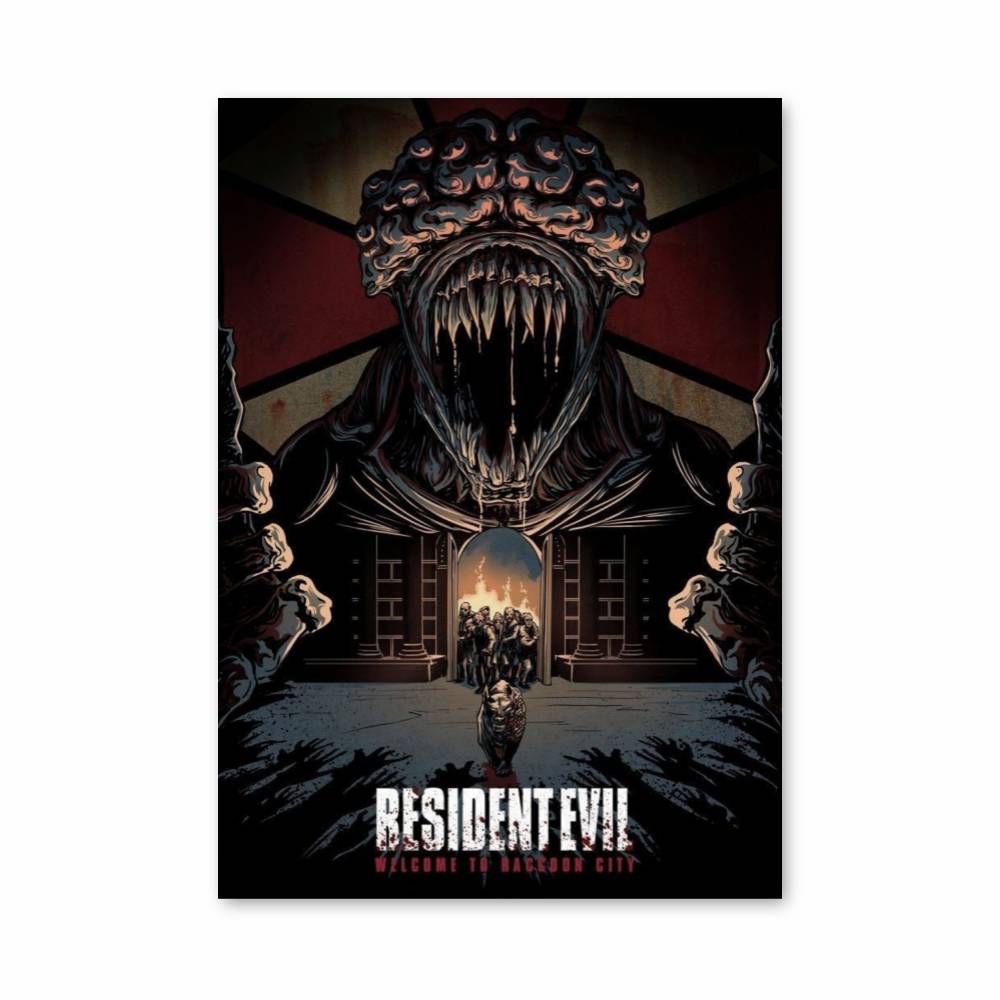 Poster Terreur à Raccoon City – affiche Resident Evil