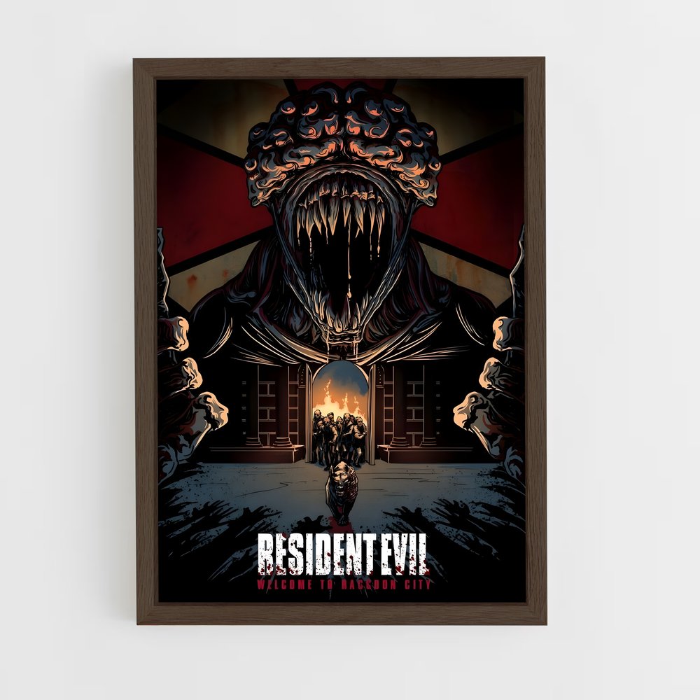 Poster Terreur à Raccoon City – affiche Resident Evil (vue 5)