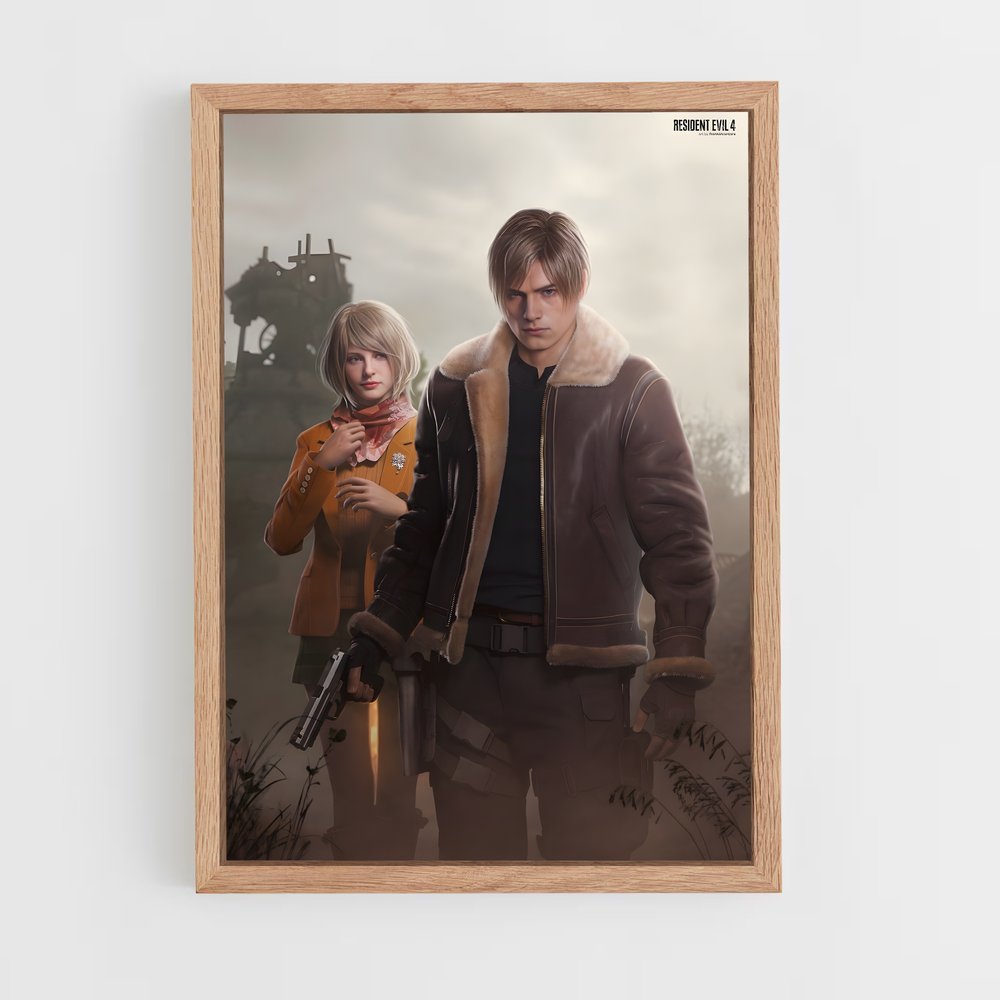 Poster Survival Horror Duo – affiche Resident Evil (vue 4)