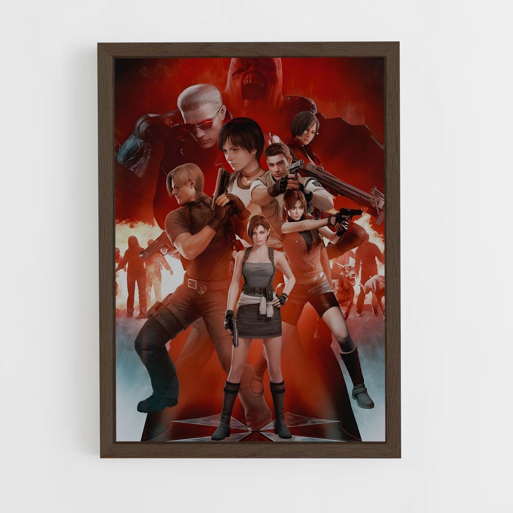 Poster Lutte Contre l'Invasion – affiche Resident Evil (vue 5)