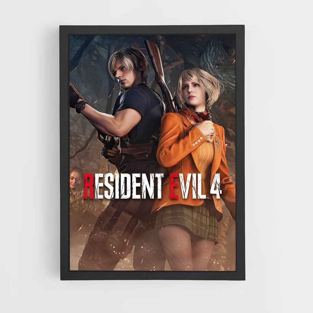 Poster Résistance Héroïque – affiche Resident Evil (vue 2)