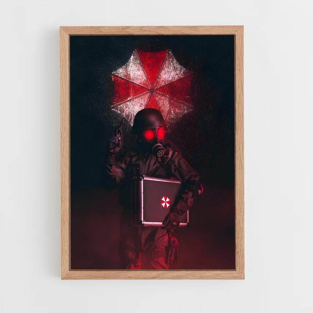 Poster Umbrella Agent – affiche Resident Evil (vue 4)